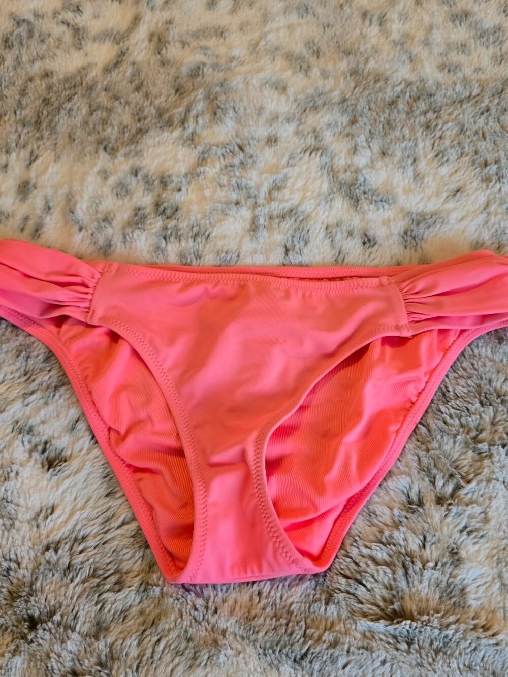 NWOT Victoria's Secret Pink/Coral Bikini Bottom, Size Small